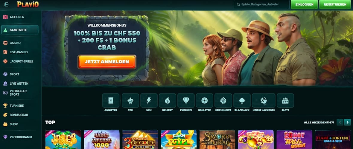 Playio Casino Schweiz